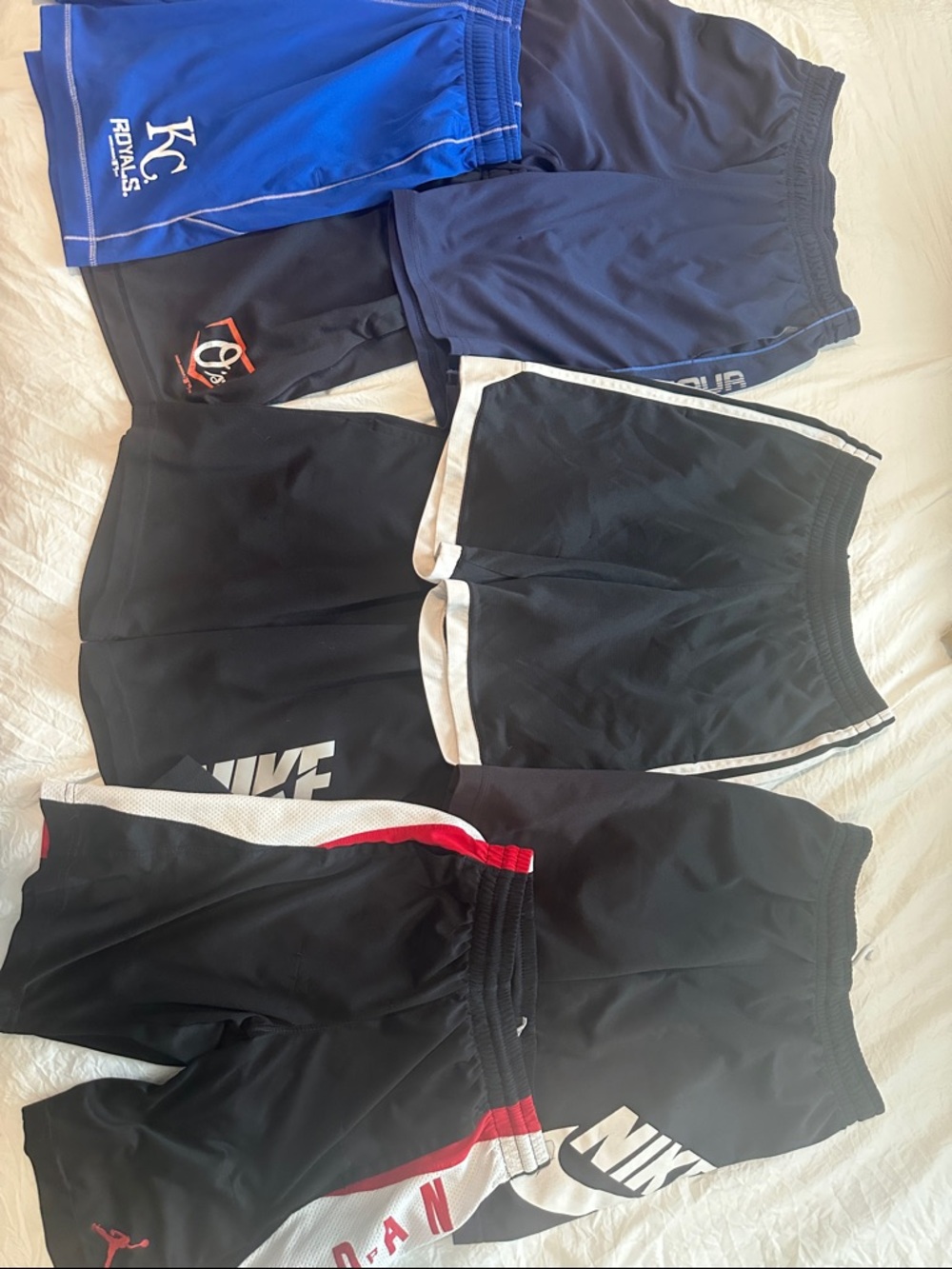 Lot of 7 Athletic Shorts Youth Small